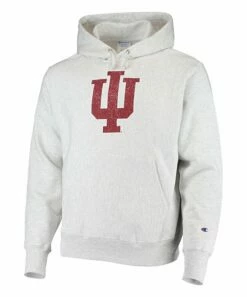 Outlet ✔️ Champion Indiana Hoosiers Team Vault Logo Reverse Weave Hoodie - Men 😍
