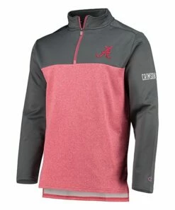 Best Pirce π₯° Champion Alabama Crimson Tide Color Block Gameday Quarter-Zip Pullover - Men π₯°