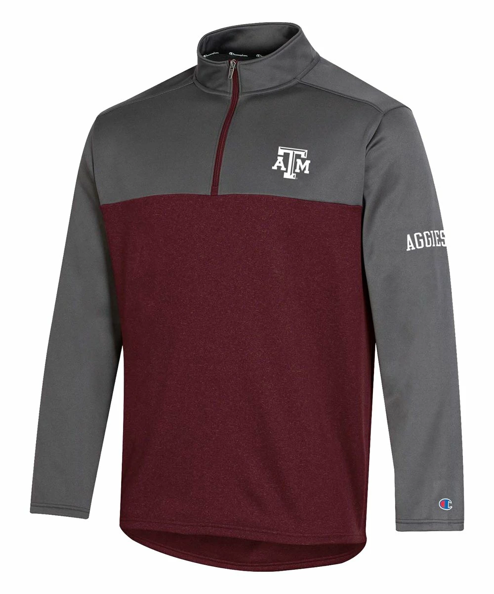 Promo 𧨠Champion Texas A&M Aggies Gameday Quarter-Zip Pullover - Men π€© 1 Promo 𧨠Champion Texas A&M Aggies Gameday Quarter-Zip Pullover - Men π€©