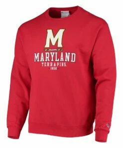 Best Sale 🔥 Champion Maryland Terrapins Team Stack Powerblend Sweatshirt - Men ❤️