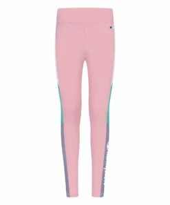 Discount π Champion Pink π¬ Candy & Aruba Blue 'Champion' Color-Block Leggings - π§ Girls π€©