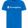 Hot Sale ❤️ Champion Bozetto Blue & White Logo Tee - Boys ❤️