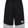 Coupon 😉 Champion Black & Oxford Heather Color Block Mesh Shorts - Boys ⭐