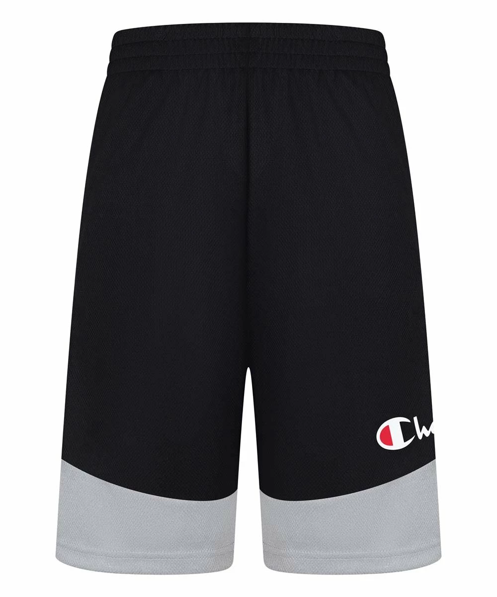 Coupon π Champion Black & Oxford Heather Color Block Mesh Shorts - Boys β 1 Coupon π Champion Black & Oxford Heather Color Block Mesh Shorts - Boys β