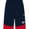 Hot Sale ⌛ Champion Navy & Scarlet Color Block Mesh Shorts - Boys 🎉