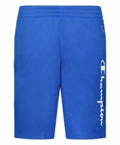 Hot Sale 😍 Champion Bozetto Blue & White Logo Mesh Shorts - Boys ❤️