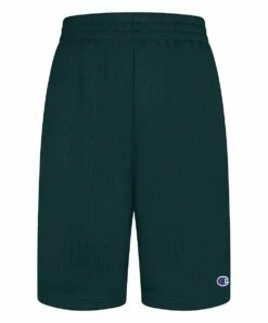 Discount π Champion Lakeside Green & Olive Camo Stripe Athletic Shorts - Boys π
