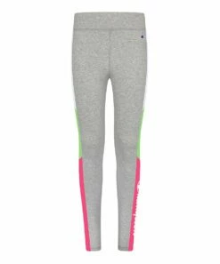 Best Pirce β€οΈ Champion Oxford Heather & Sizzling Mint Color Block Logo Leggings - π§ Girls π₯°