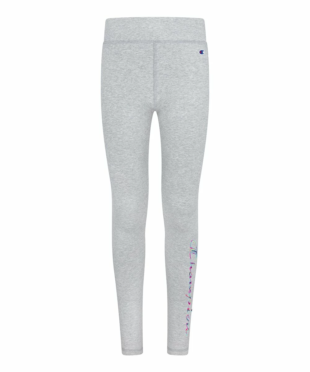 Discount π€© Champion Oxford Heather Logo Leggings - π§ Girls π 1 Discount π€© Champion Oxford Heather Logo Leggings - π§ Girls π