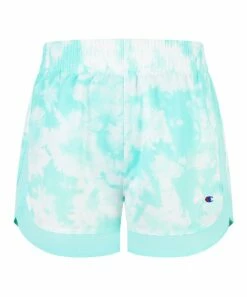 Cheapest 🔔 Champion Aruba Blue Tie-Dye Woven Shorts - 👧 Girls 😍
