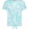 Deals 🎉 Champion Aruba Blue Tie-Dye Tie-Front Tee - 👧 Girls 🤩