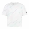 Hot Sale ⌛ Champion White & Blue Logo Boxy Tee - 👧 Girls 🧨
