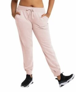 Cheap 🤩 Champion Sheer Pale Pink Powerblend Drawstring-Waist Joggers - 👩 Women 🛒