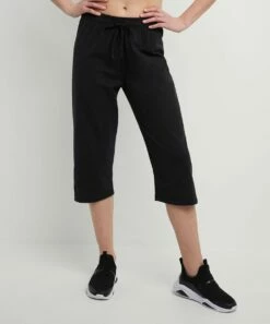 Budget ✨ Champion Black Capri Lounge Pants - 👩 Women 🤩