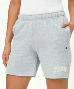 Cheapest ⌛ Champion Oxford Gray 6'' Powerblend Shorts - 👩 Women 😉