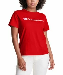 Brand new 🥰 Champion Cheerful Red Logo The Classic Tee - 👩 Women 🤩