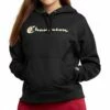 New 🔥 Champion Black Powerblend Logo Hoodie - 👩 Women 🧨