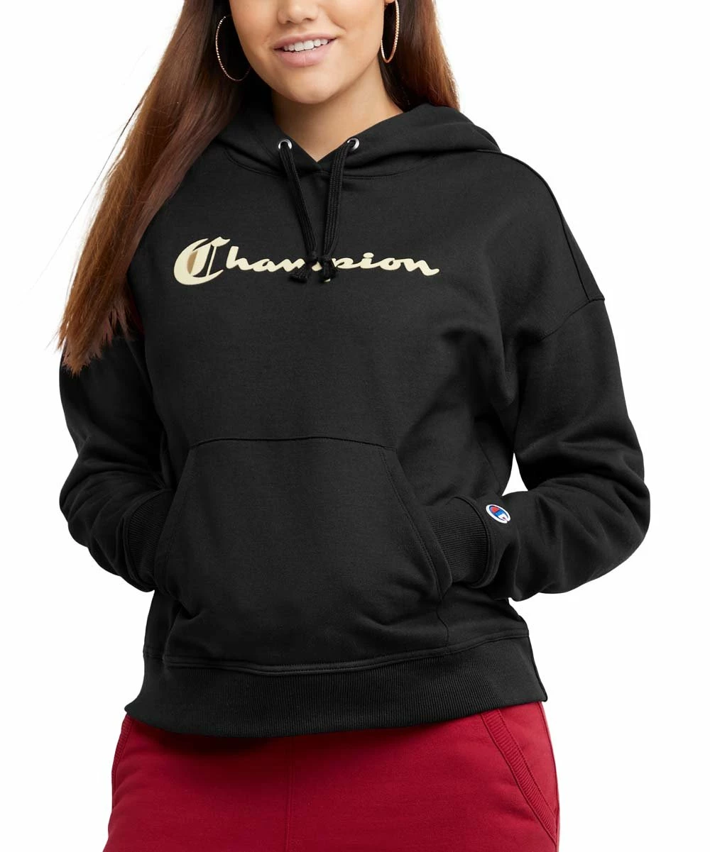 New π₯ Champion Black Powerblend Logo Hoodie - π© Women 𧨠1 New π₯ Champion Black Powerblend Logo Hoodie - π© Women π§¨