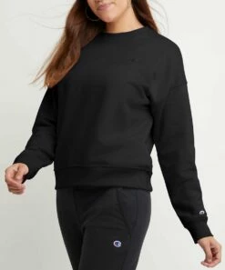 Top 10 π Champion Black Powerblend Crewneck Sweatshirt - π© Women π
