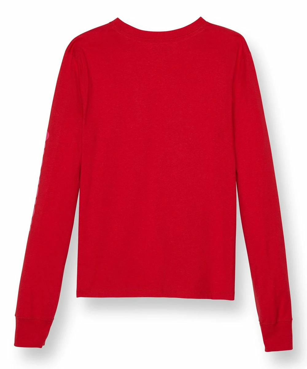 New π Champion Cheerful Red Logo Classic Crewneck Long-Sleeve Top - π© Women π 2 New π Champion Cheerful Red Logo Classic Crewneck Long-Sleeve Top - π© Women π - Image 2