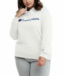 Discount π― Champion White Plus Powerblend Hoodie - Plus β