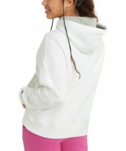 Discount 🔔 Champion Heather Oxford Gray Powerblend Hoodie - 👩 Women 👏 -Champion Sales zu102028887 alt 3 tm1655917912
