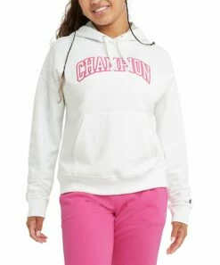 Discount 🔔 Champion Heather Oxford Gray Powerblend Hoodie - 👩 Women 👏 -Champion Sales zu102028887 alt 4 tm1655917912