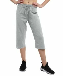 Wholesale 🎁 Champion Oxford Gray Capri Lounge Pants - 👩 Women ✨