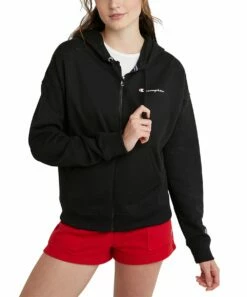 Budget π Champion Black Powerblend Zip-Up Hoodie - π© Women π₯°