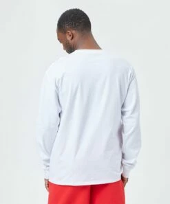 Cheap 🎉 Champion White Logo Classic Long-Sleeve Tee - Men 😍 -Champion Sales zu102037727 alt 1 tm1661298912
