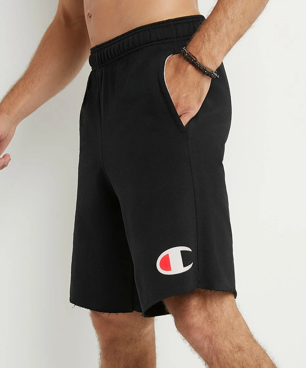 Best Sale π Champion Black Logo Jersey 9'' Shorts - Men 𧨠2 Best Sale π Champion Black Logo Jersey 9'' Shorts - Men 𧨠- Image 2