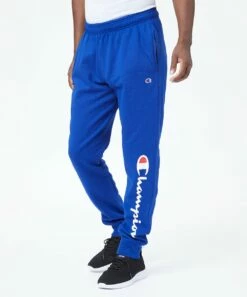 Cheapest 🔔 Champion Valiant Blue Powerblend Joggers - Men 🎁