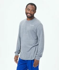 Best deal 👍 Champion Gun Smoke Heather Powerblend Classic Long-Sleeve Tee - Men 😉