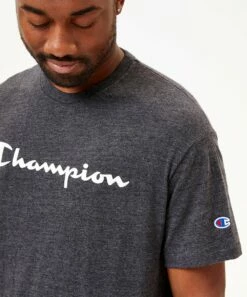 Cheap 🎁 Champion Ebony Heather Powerblend Crewneck Tee - Men 🧨 -Champion Sales zu102037866 alt 2 tm1661298912