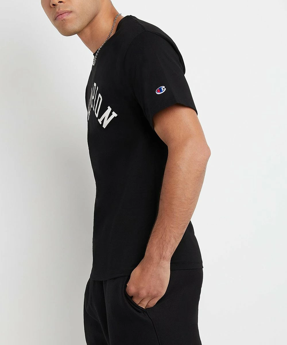 Flash Sale βοΈ Champion Black Classic Tee - Men π 2 Flash Sale βοΈ Champion Black Classic Tee - Men π - Image 2