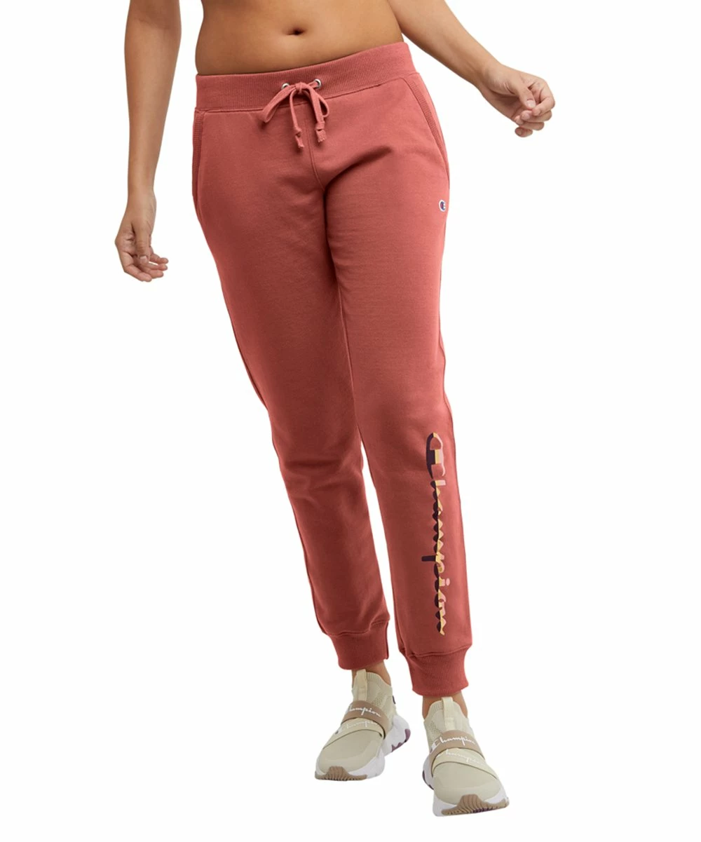 Cheap β€οΈ Champion π©΄ Sandalwood Red Powerblend Tie-Waist Pocket Joggers - π© Women β 1 Cheap β€οΈ Champion π©΄ Sandalwood Red Powerblend Tie-Waist Pocket Joggers - π© Women β