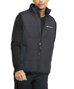 Top 10 𧨠Champion Black Puffer Vest - Men π