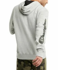 Cheap 🔥 Champion Oxford Gray Powerblend Hoodie - Men 🎉 -Champion Sales zu102039643 alt 2 tm1663608978