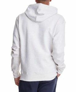 Brand new 👏 Champion Oatmeal Heather Logo Powerblend Hoodie - Men 🥰 -Champion Sales zu102044840 alt 2 tm1655987885