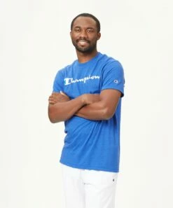 New 👏 Champion Blue Jay Powerblend Crewneck Tee - Men 👏