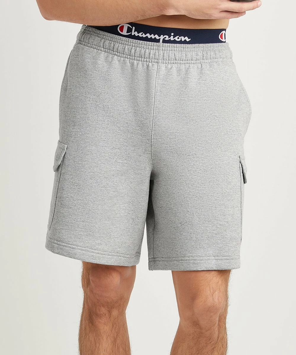 Discount π Champion Oxford Gray 8'' Powerblend Cargo Shorts - Men β 2 Discount π Champion Oxford Gray 8'' Powerblend Cargo Shorts - Men β - Image 2