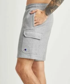 Discount π Champion Oxford Gray 8'' Powerblend Cargo Shorts - Men β 6 Discount π Champion Oxford Gray 8'' Powerblend Cargo Shorts - Men β -Champion Sales zu102044942 alt 2 tm1655987885