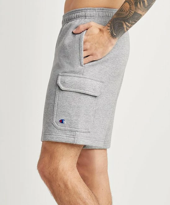 Discount π Champion Oxford Gray 8'' Powerblend Cargo Shorts - Men β 3 Discount π Champion Oxford Gray 8'' Powerblend Cargo Shorts - Men β - Image 3