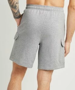 Discount π Champion Oxford Gray 8'' Powerblend Cargo Shorts - Men β 7 Discount π Champion Oxford Gray 8'' Powerblend Cargo Shorts - Men β -Champion Sales zu102044942 alt 3 tm1655987885