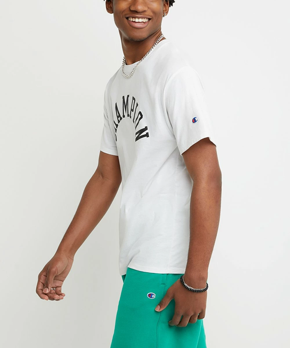 Outlet π Champion White Classic Tee - Men π₯° 2 Outlet π Champion White Classic Tee - Men π₯° - Image 2