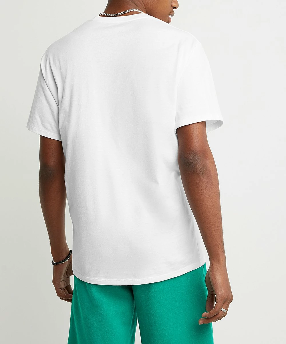 Outlet π Champion White Classic Tee - Men π₯° 3 Outlet π Champion White Classic Tee - Men π₯° - Image 3