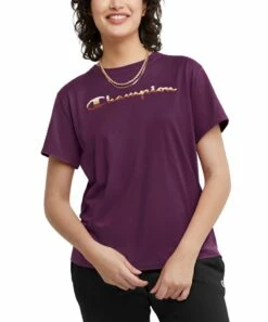 Best reviews of 🔥 Champion Plum Port Logo Classic Tee - 👩 Women 🌟