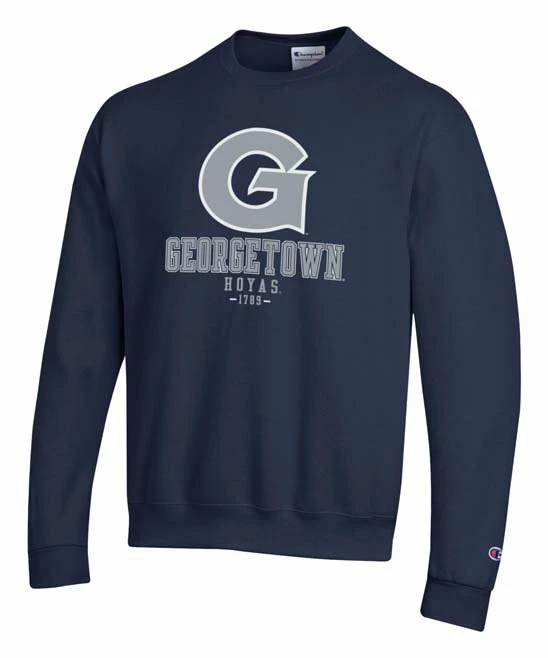 Brand new π Champion Georgetown Hoyas Team Stack Powerblend Sweatshirt - Men π€© 1 Brand new π Champion Georgetown Hoyas Team Stack Powerblend Sweatshirt - Men π€©