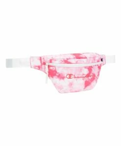 Coupon 😉 Champion Pink & White Tie-Dye Varsity Belt Bag 💯 -Champion Sales zu102582226 alt 2 tm1644944132