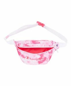 Coupon 😉 Champion Pink & White Tie-Dye Varsity Belt Bag 💯 -Champion Sales zu102582226 alt 4 tm1644944132